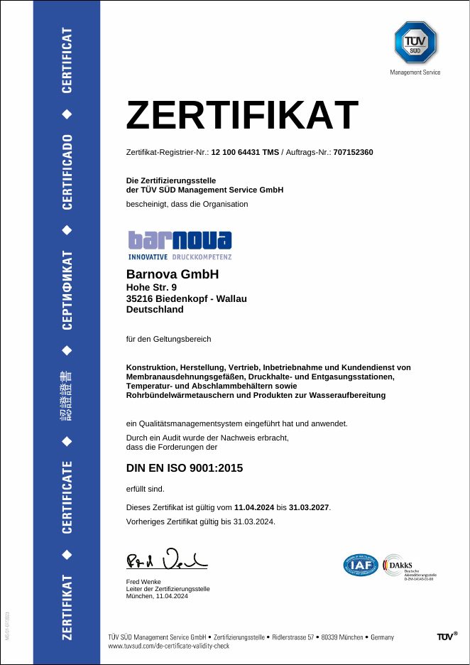 Vorschau: Qualitätsmanagementsystem nach DIN EN ISO 9001:2015